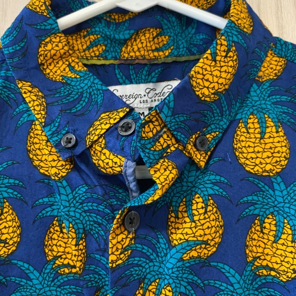 Sovereign Code Pineapple Print Size M Women’s  Polo Shirt - Picture 7 of 9